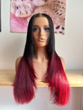 CRIMSON HEIRESS
Black × Crimson Ombré | Wolf Cut￼